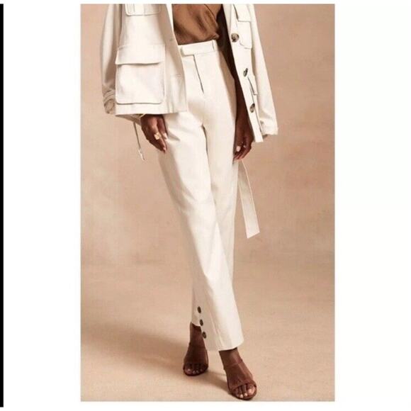 Banana Republic x Harbison 2021 Transition Safari Suit Pant Slacks Womens Sz 4 - Picture 1 of 11
